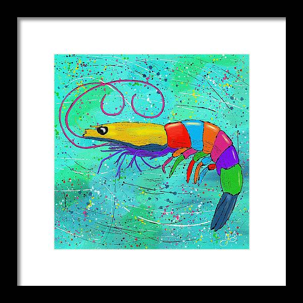 Shrimp Celebration - Framed Print