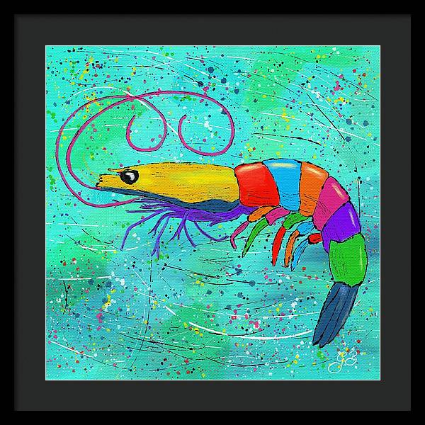 Shrimp Celebration - Framed Print