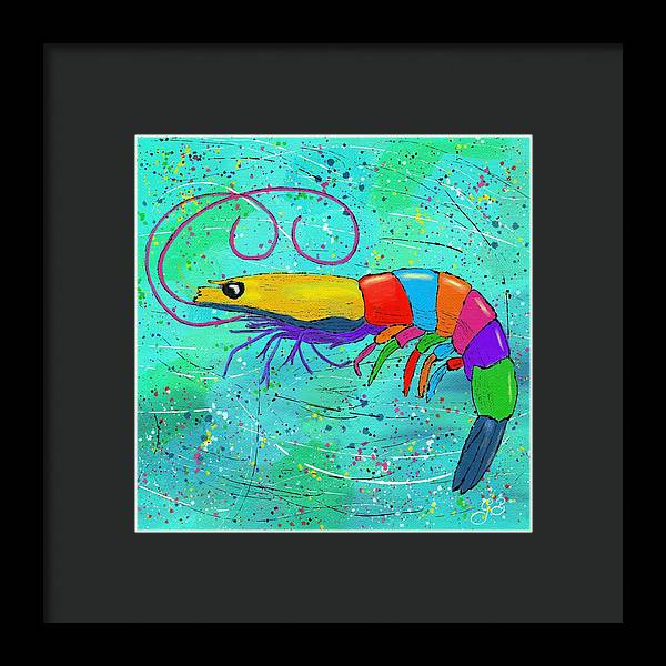 Shrimp Celebration - Framed Print