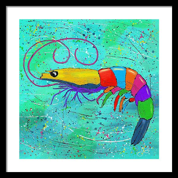 Shrimp Celebration - Framed Print