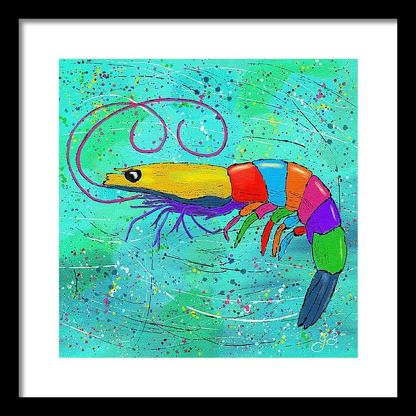 Shrimp Celebration - Framed Print