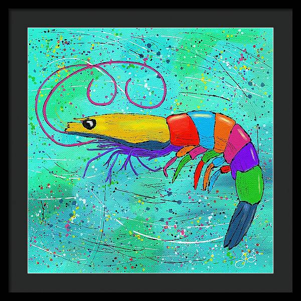 Shrimp Celebration - Framed Print