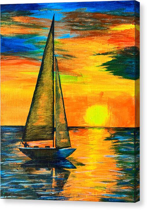 Sunset Sail - Canvas Print