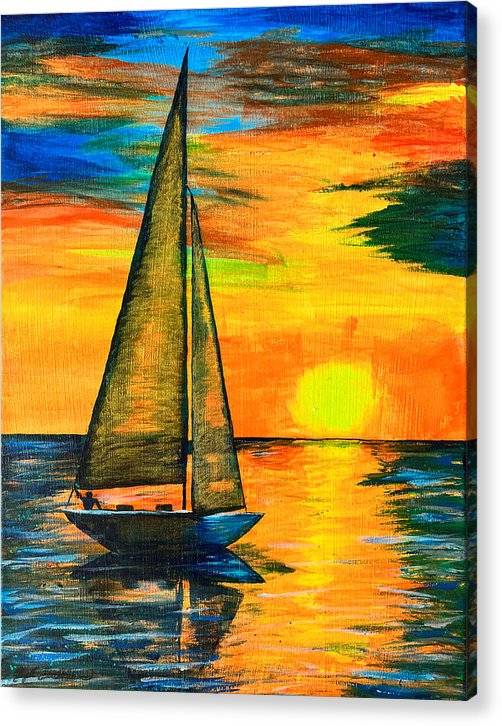 Sunset Sail - Acrylic Print