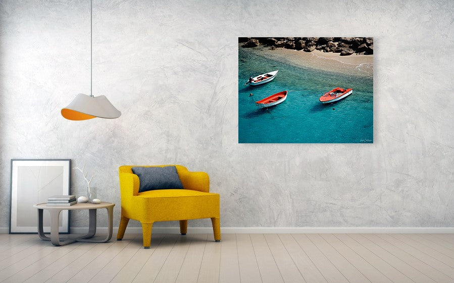 Boats of Bonaire - Acrylic Print