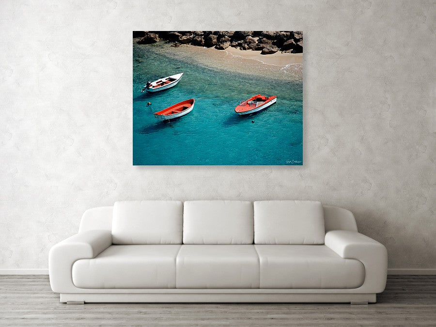 Boats of Bonaire - Metal Print