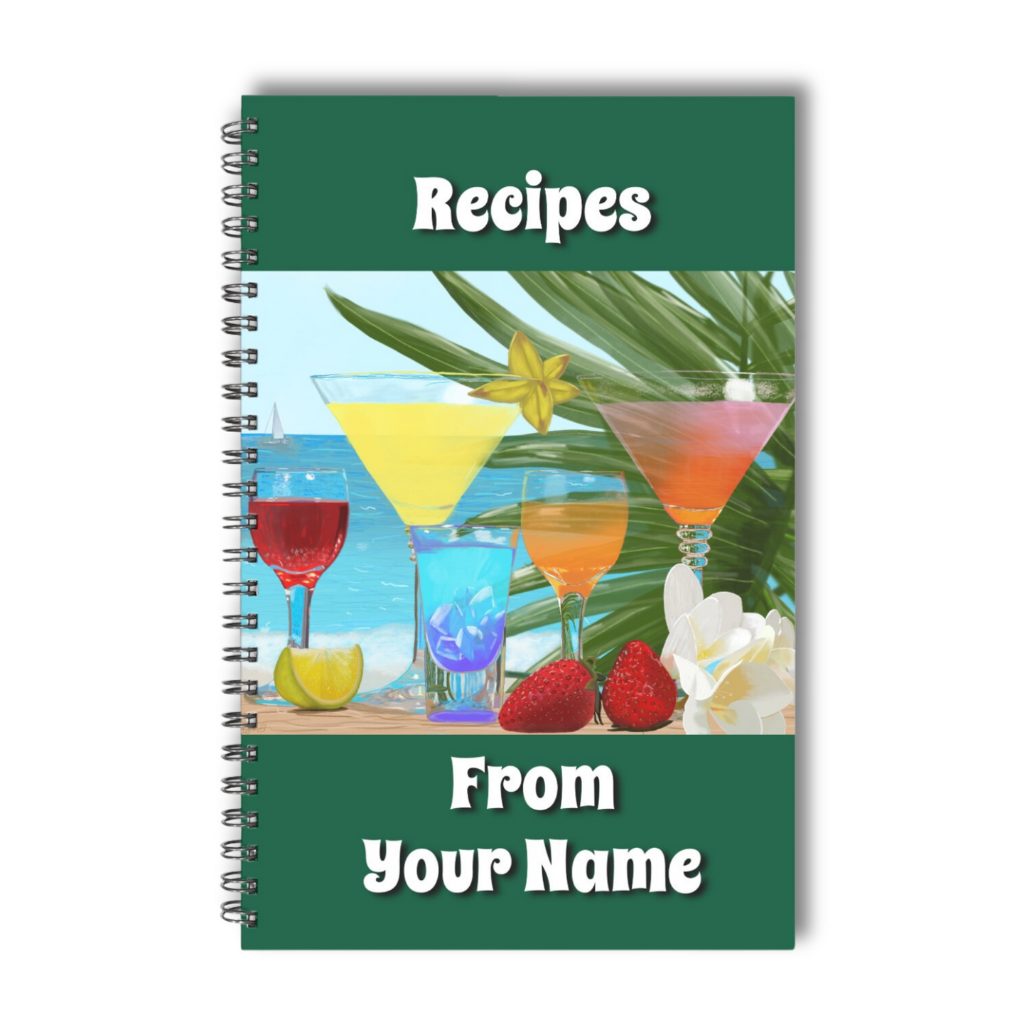 Recipe Softcover Spiral Book 5.5 x 8.5 - Customized