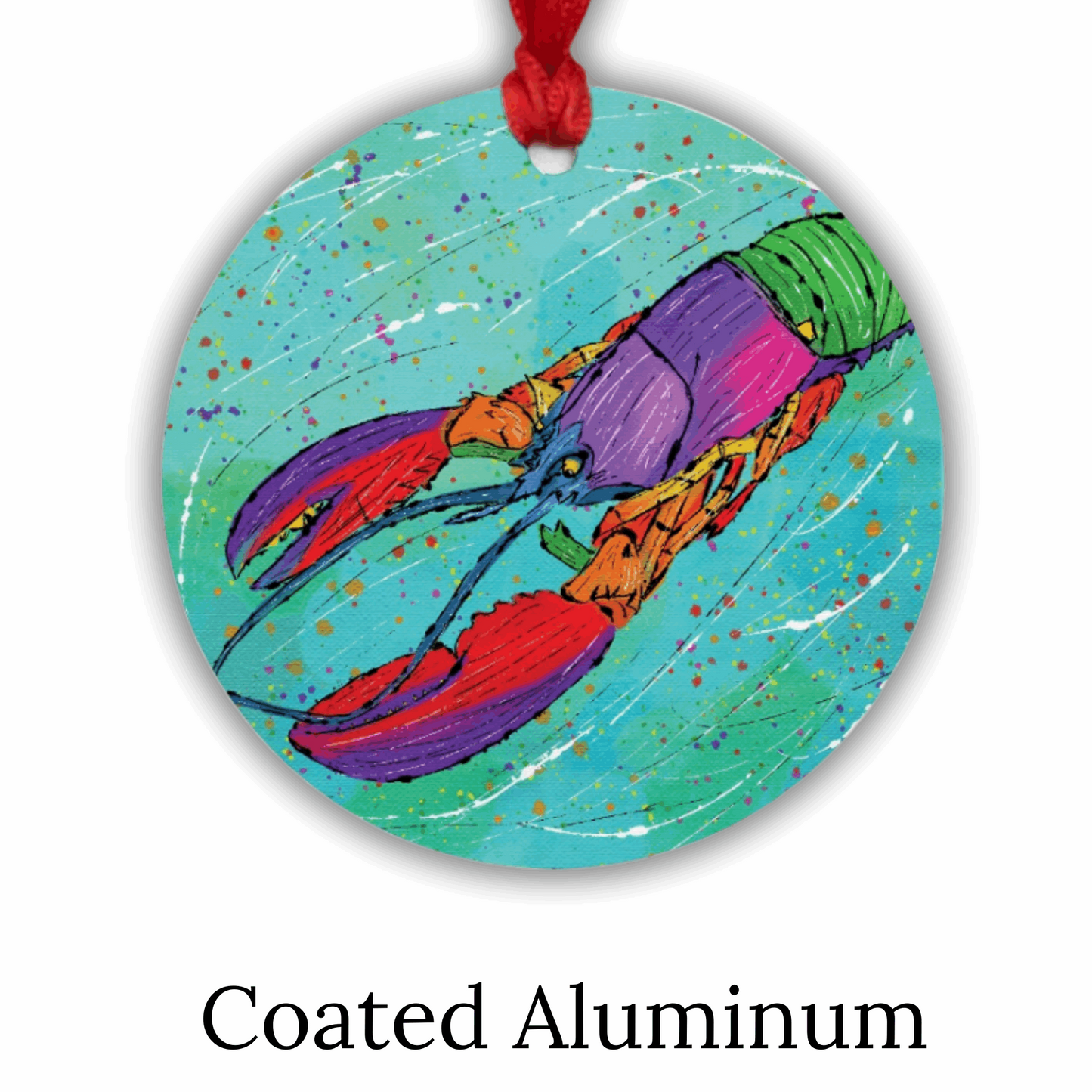 Lobster Ornament - One-Sided (Round)