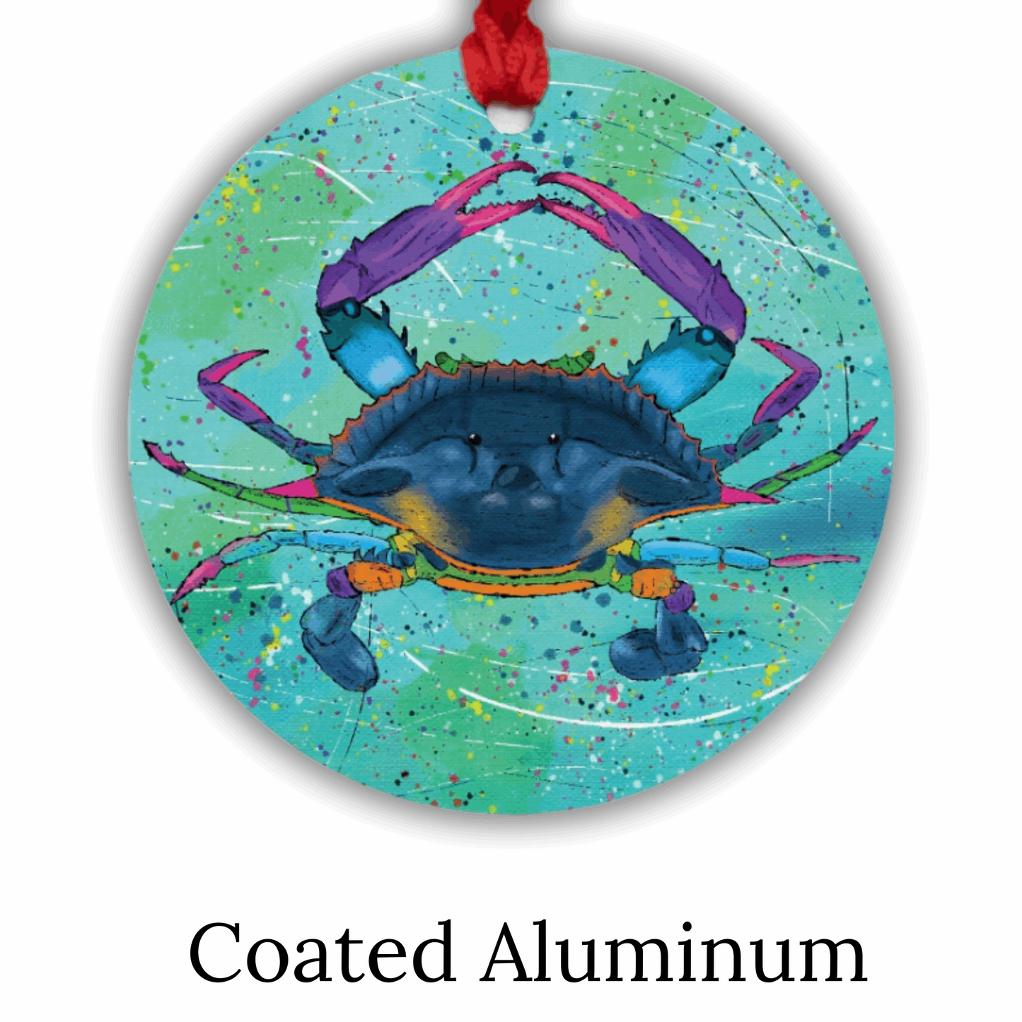 Blue Crab Ornament - One-Sided (Round)