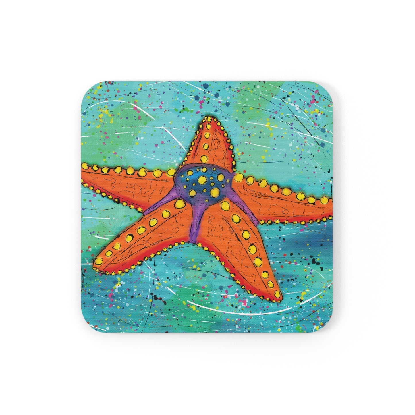 Starfish Coasters Set of 4 | Original Art Created by Gayle