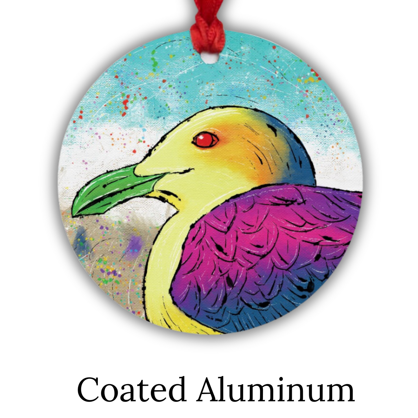 Seagull Ornament - One-Sided (Round)