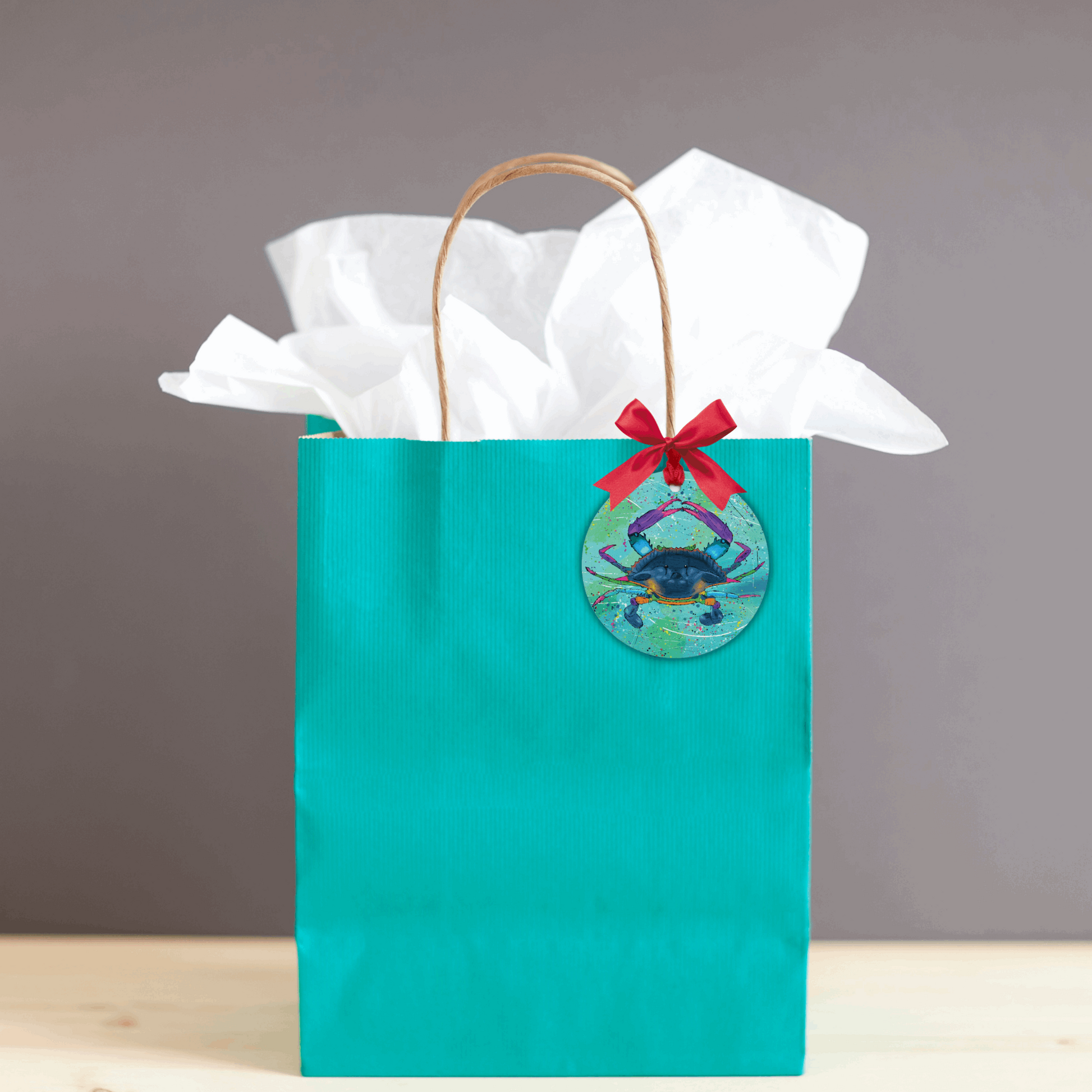 Blue Crab Ornament - One-Sided (Round)