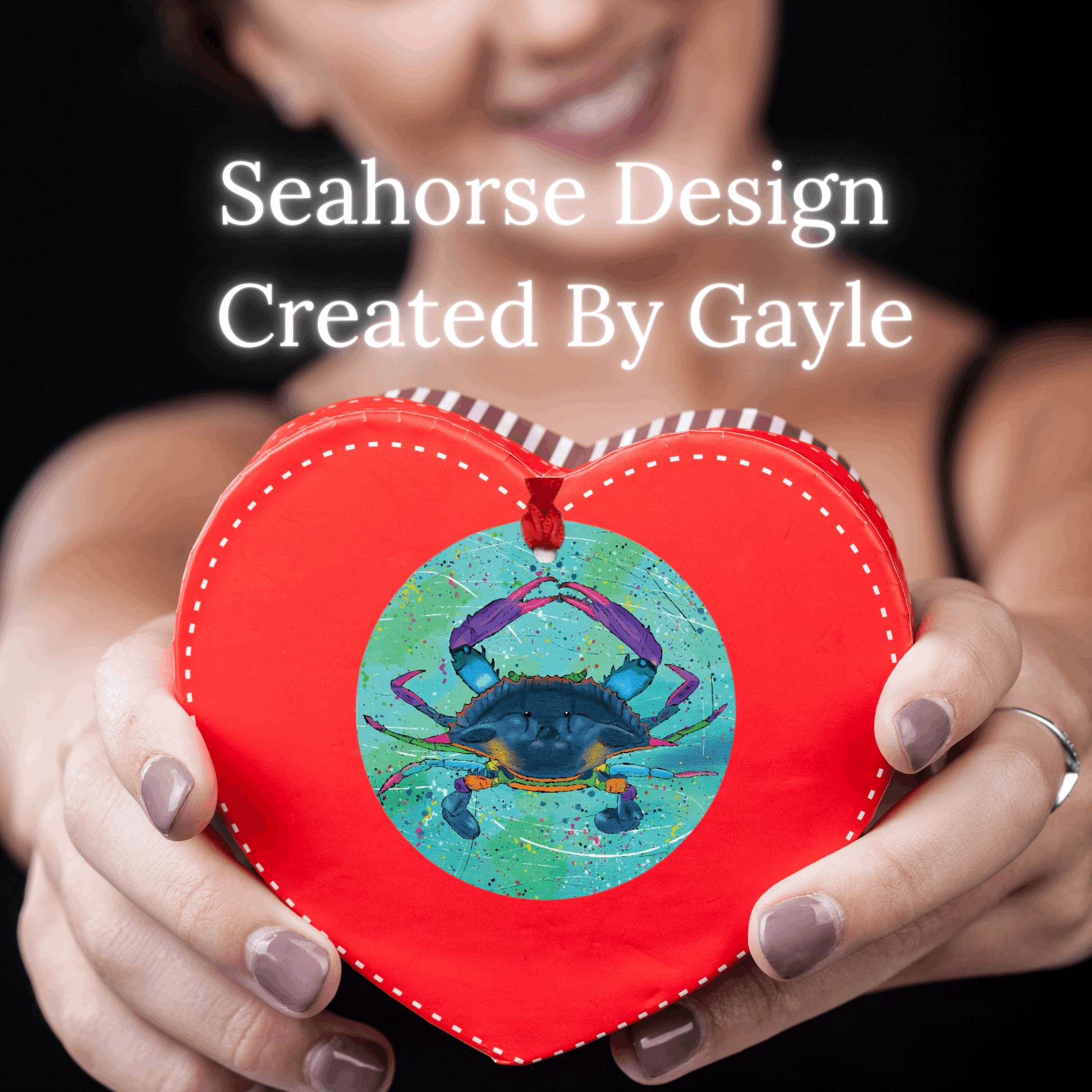 Blue Crab Ornament - One-Sided (Round)