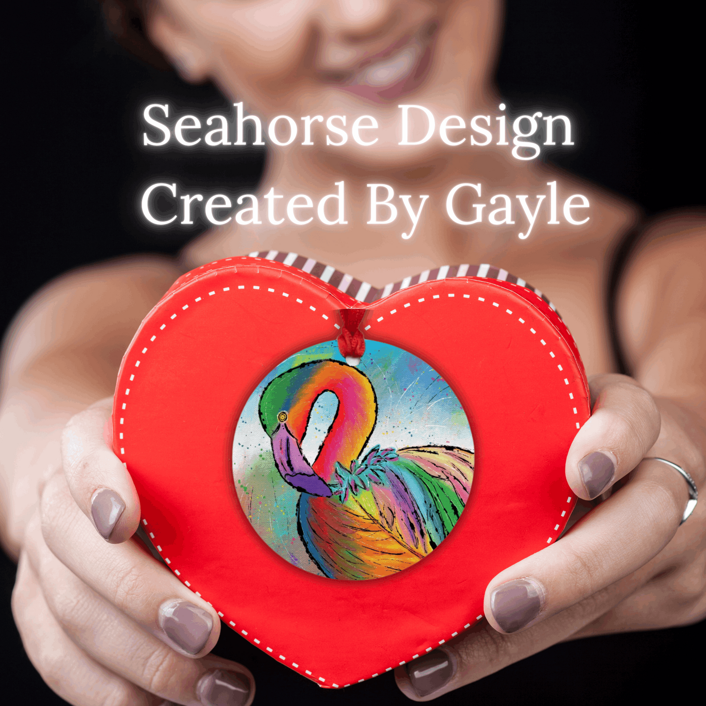 Flamingo Ornament - One-Sided (Round)