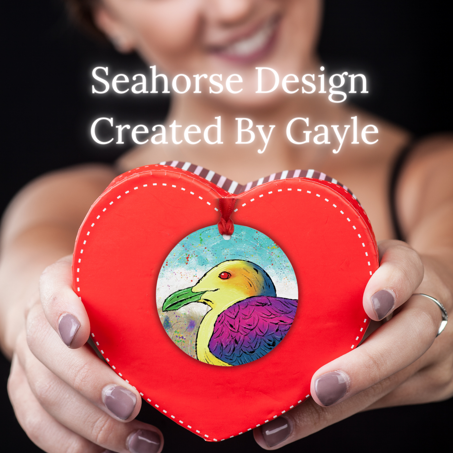 Seagull Ornament - One-Sided (Round)