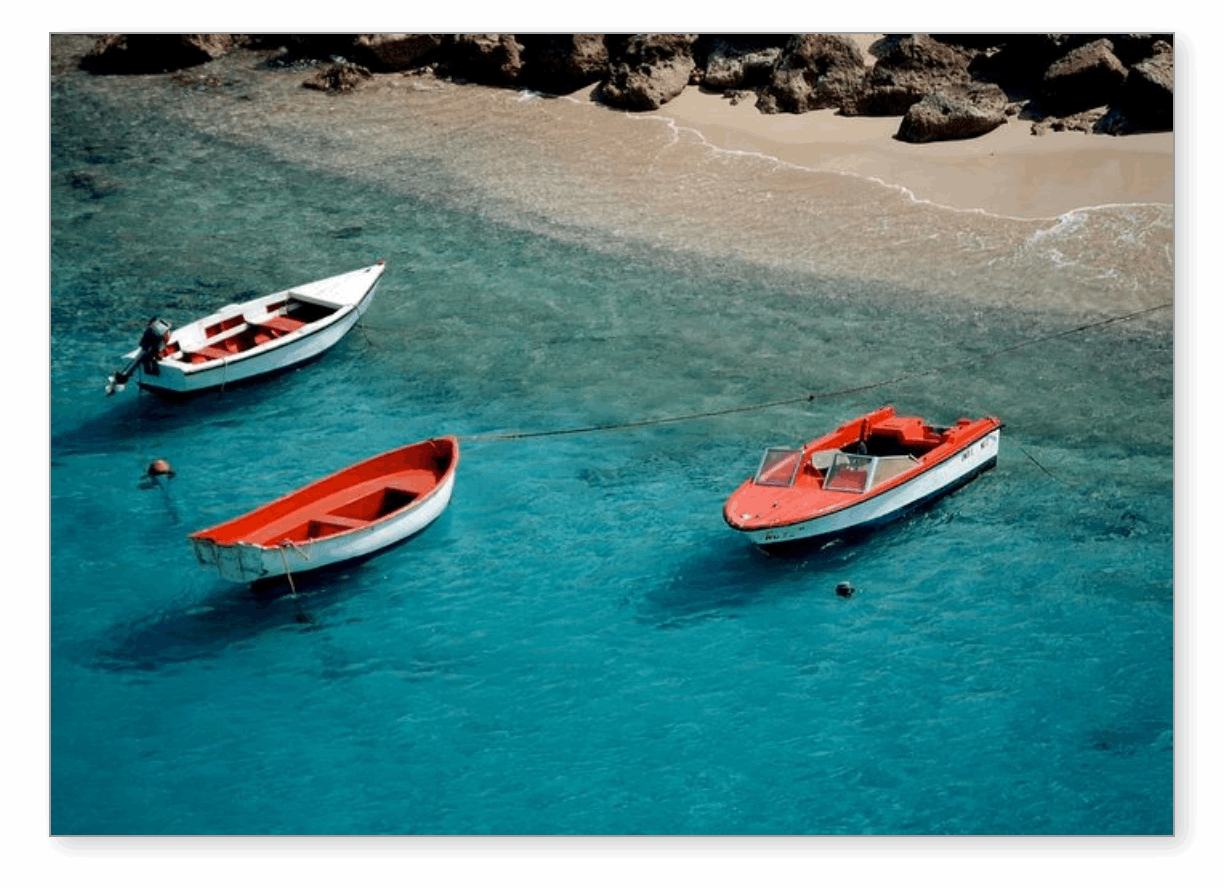 Boats of Bonaire - Greeting Card