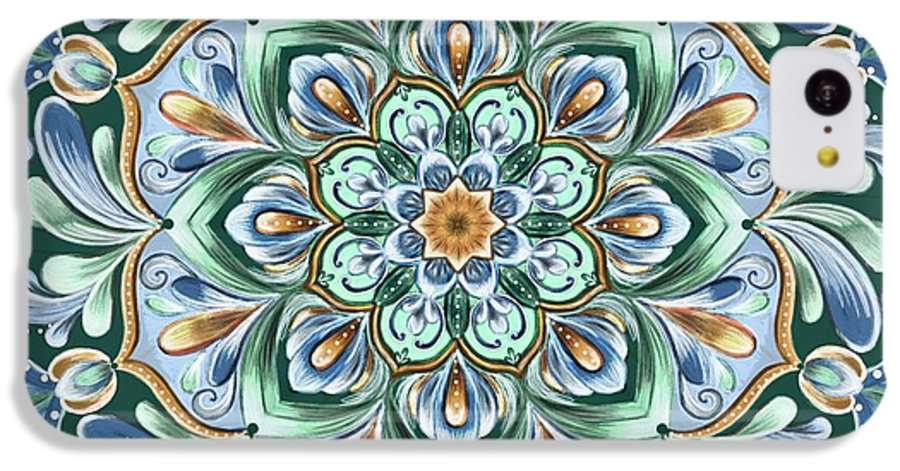 Calming Blue Mandala - Phone Case