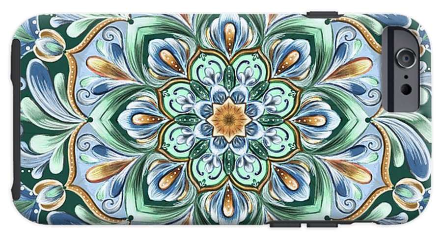 Calming Blue Mandala - Phone Case