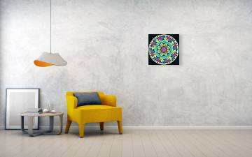 Carnival Mandala - Acrylic Print