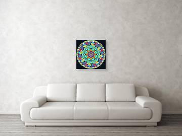 Carnival Mandala - Acrylic Print