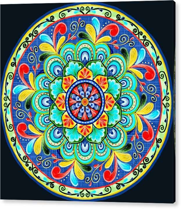 Carnival Mandala - Acrylic Print