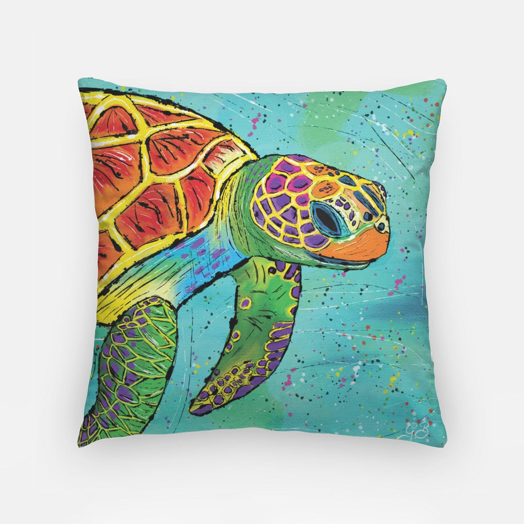 Turtle/Seahorse Pillow 18 inch