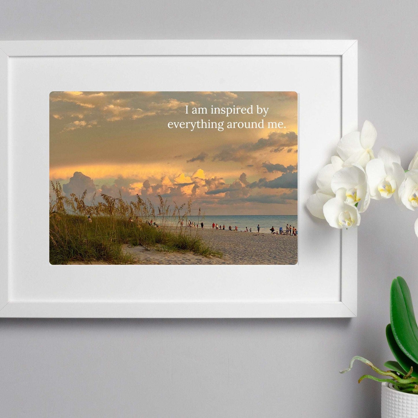 Inspiration Original Photo Quote with Beach Sunset | Created By Gayle