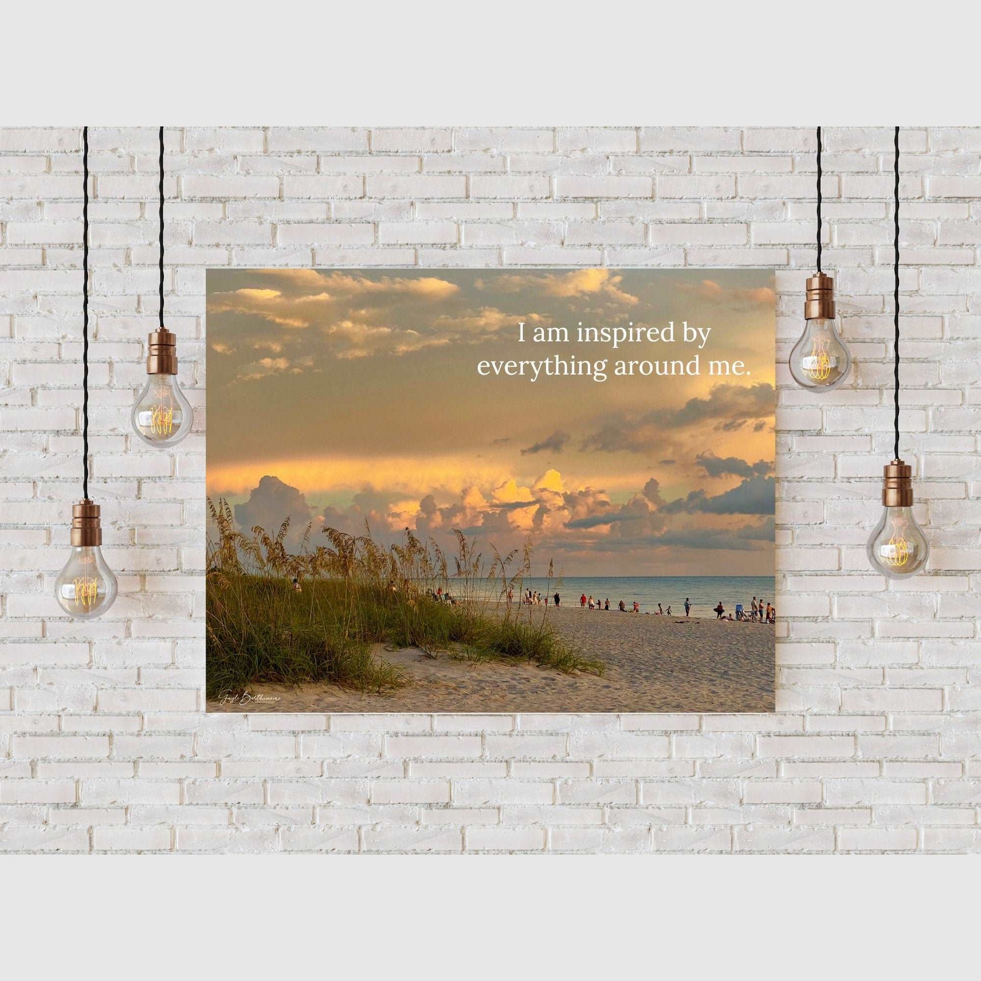 Inspiration Original Photo Quote with Beach Sunset | Created By Gayle