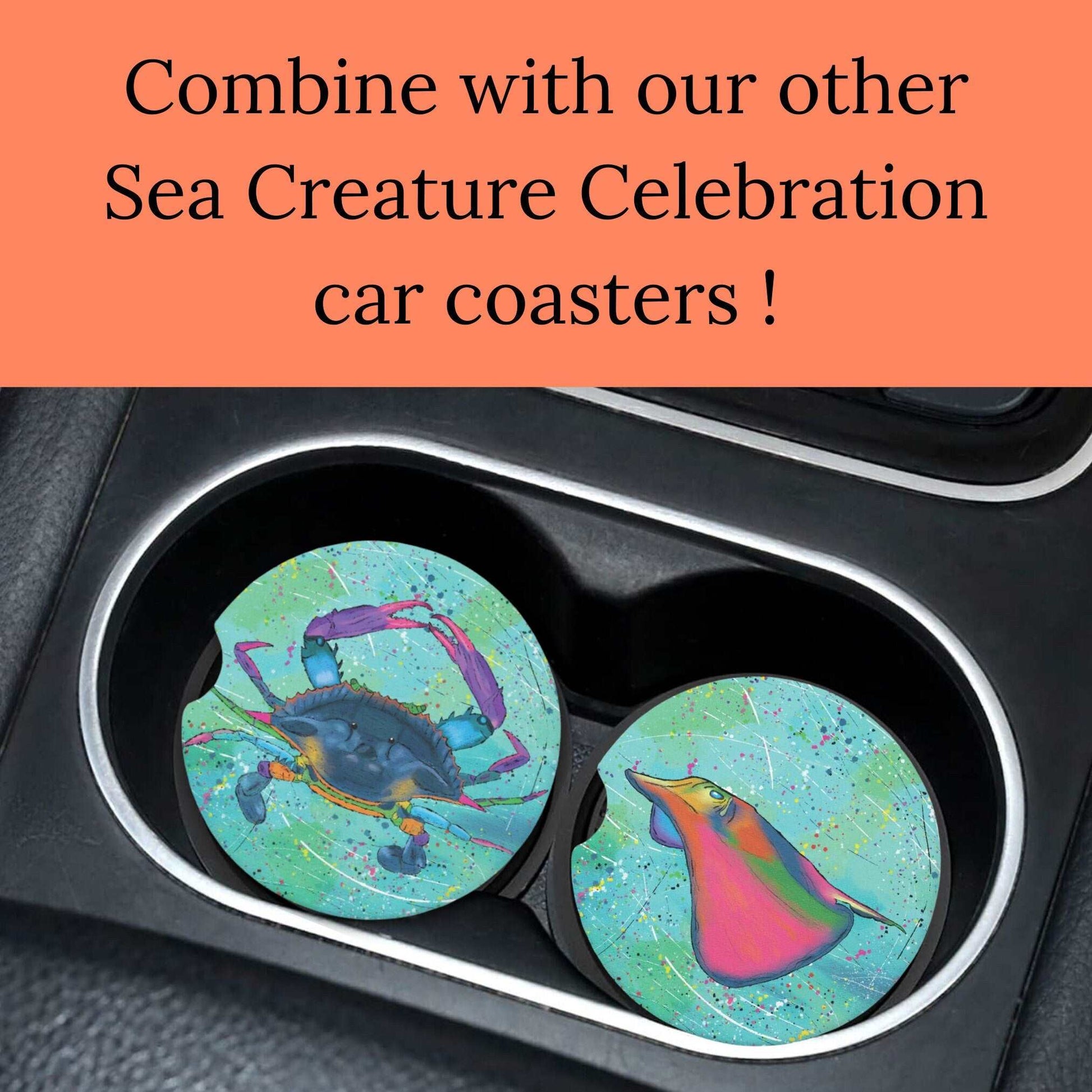 Blue Crab Sandstone Car Coaster | Design Created By Gayle