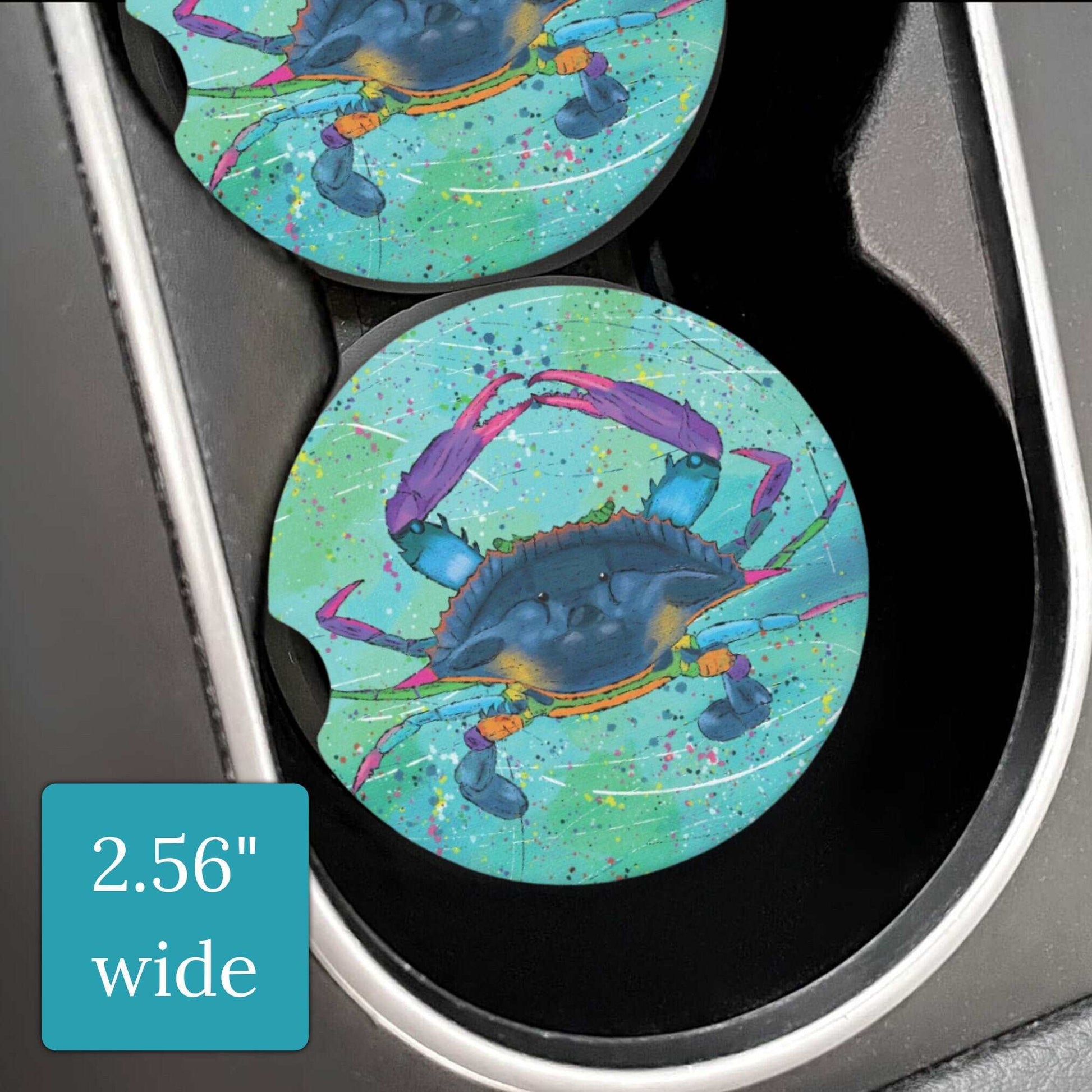 Blue Crab Sandstone Car Coaster | Design Created By Gayle