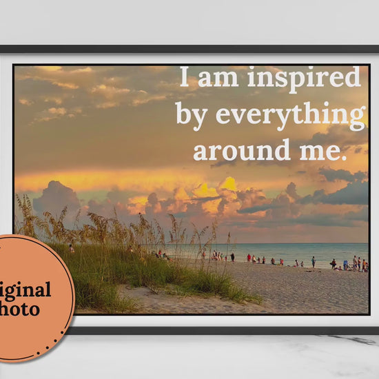 Inspiration Original Photo Quote with Beach Sunset | Created By Gayle