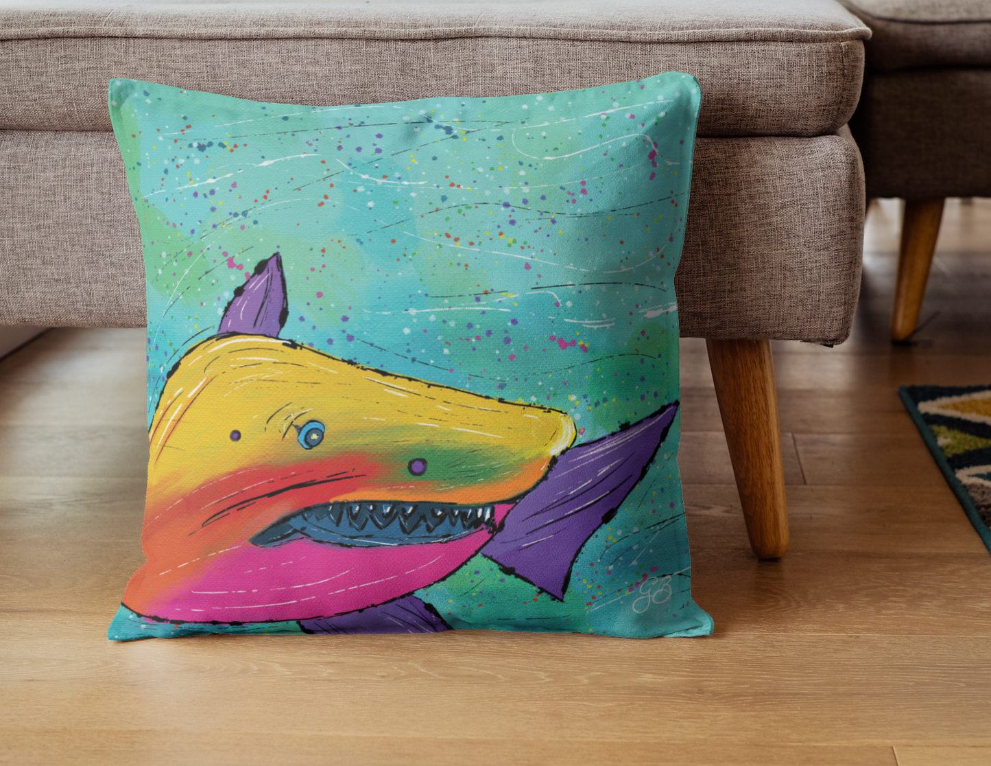 Shark Square Pillow