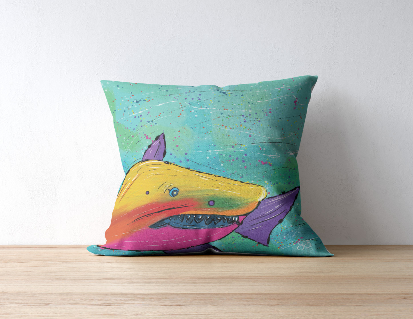 Shark Square Pillow