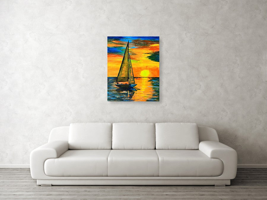 Sunset Sail - Acrylic Print