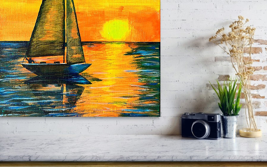 Sunset Sail - Acrylic Print