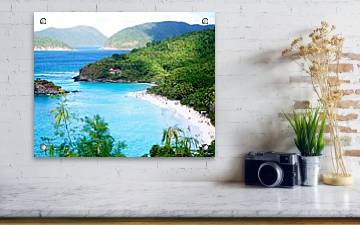 Trunk Bay on St. John - Acrylic Print