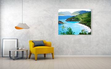 Trunk Bay on St. John - Acrylic Print