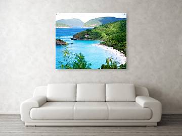 Trunk Bay on St. John - Acrylic Print