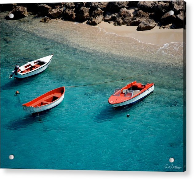 Boats of Bonaire - Acrylic Print