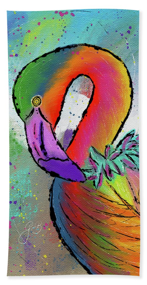 Flamingo Celebration - Beach Towel