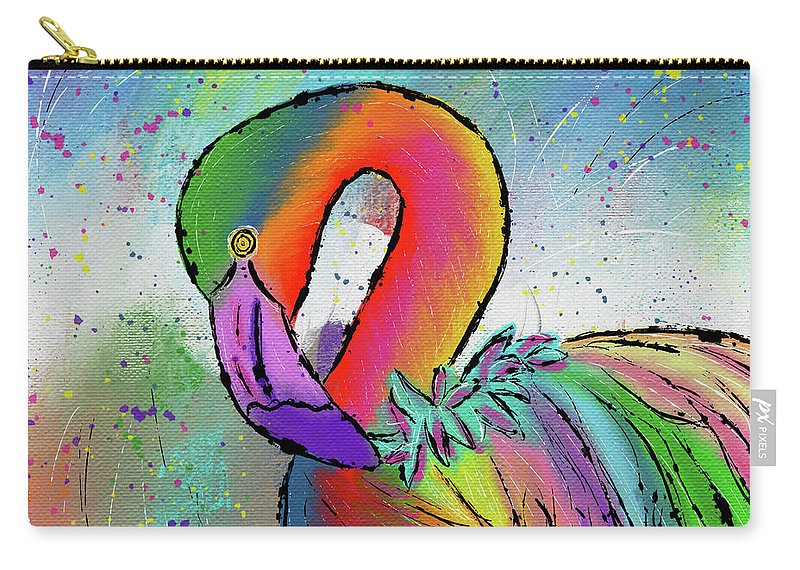 Flamingo Celebration - Zip Pouch