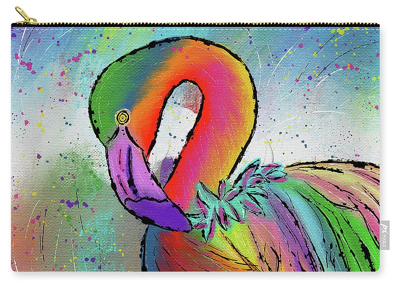 Flamingo Celebration - Zip Pouch