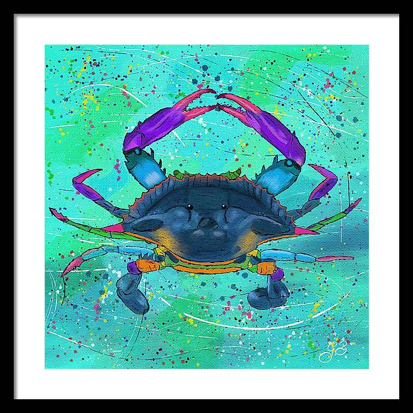 Blue Crab Celebration - Framed Print