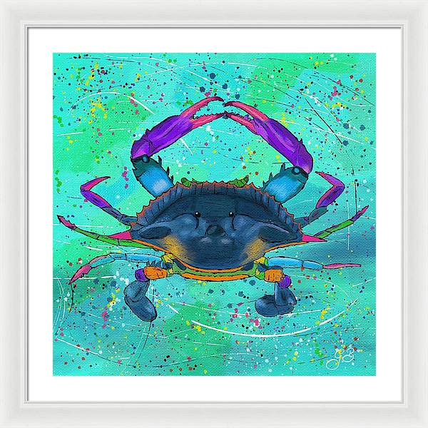 Blue Crab Celebration - Framed Print