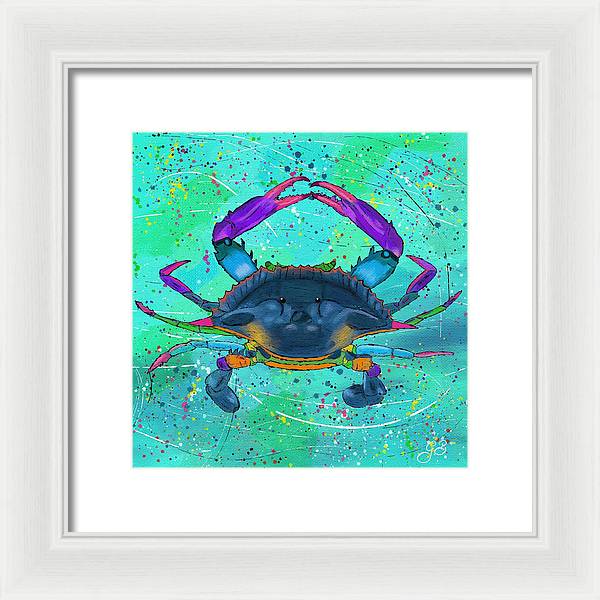 Blue Crab Celebration - Framed Print