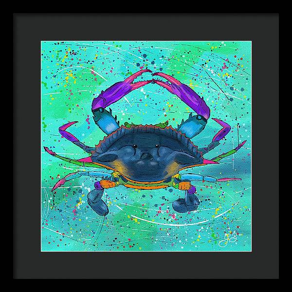 Blue Crab Celebration - Framed Print