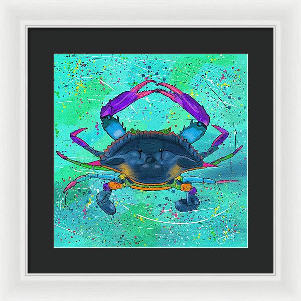 Blue Crab Celebration - Framed Print