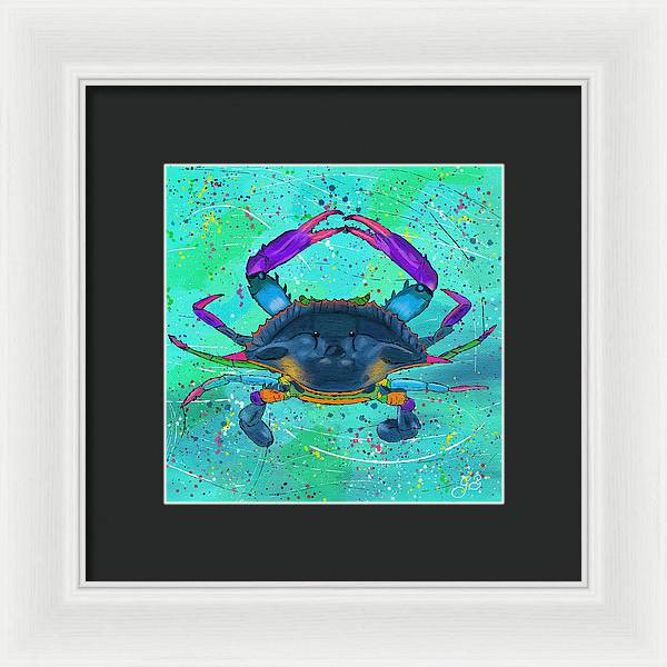 Blue Crab Celebration - Framed Print