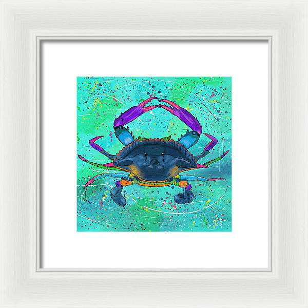 Blue Crab Celebration - Framed Print