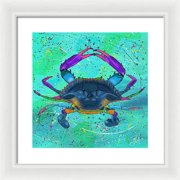 Blue Crab Celebration - Framed Print